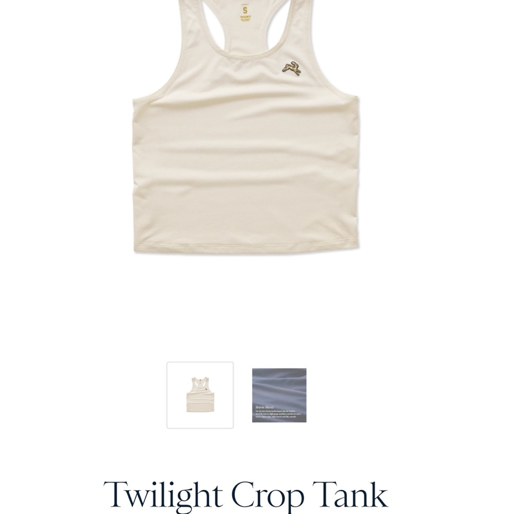 Tracksmith Women’s Twilight Crop Tank - Picture 3 of 3